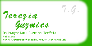 terezia guzmics business card